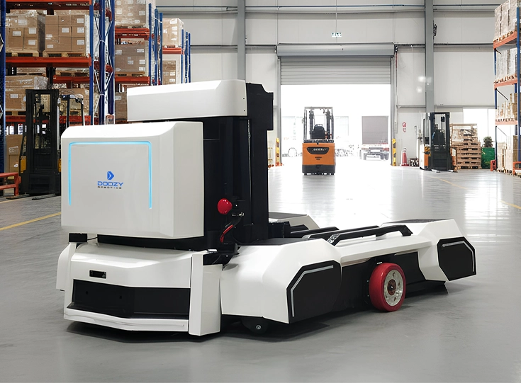 DFR-2000 Technical Diagram - Detailed view of the autonomous pallet mover's components and dimensions